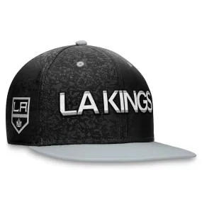 Kings Fanatics Black/Silver Pro Rink Two-Tone Snapback Hat