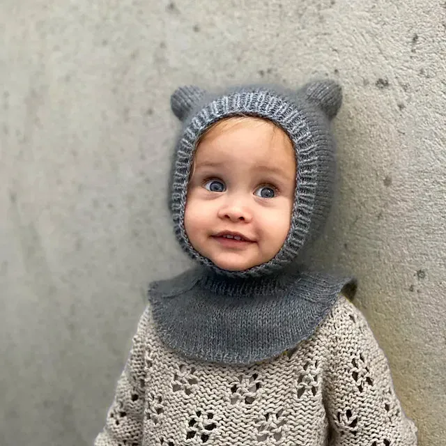 Kit de tricot - Cagoule Baby Bear Balaclava par Pernille Larsen