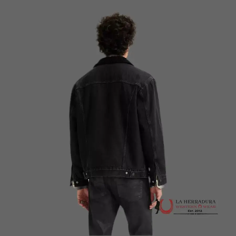 Levi´s Type III Sherpa Black Trucker Jacket