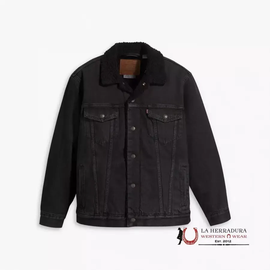 Levi´s Type III Sherpa Black Trucker Jacket