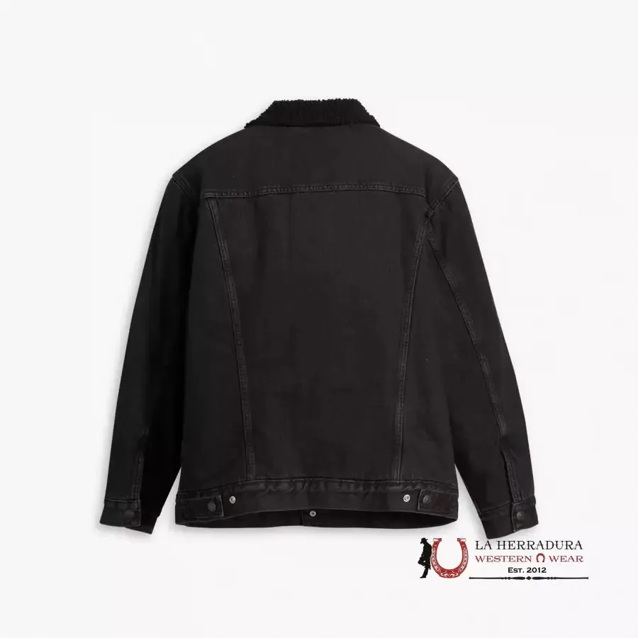 Levi´s Type III Sherpa Black Trucker Jacket