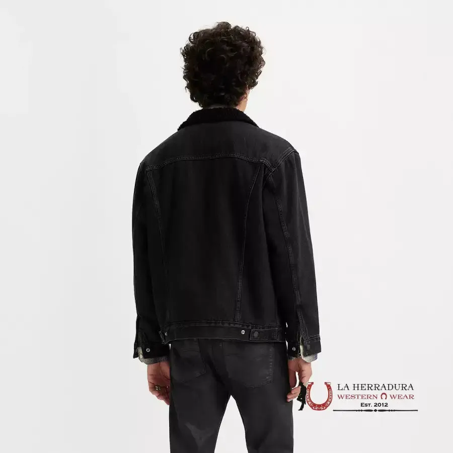 Levi´s Type III Sherpa Black Trucker Jacket