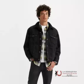 Levi´s Type III Sherpa Black Trucker Jacket