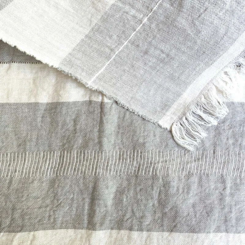 Libeco Belgian Linen Throw Towel - Gent Stripe