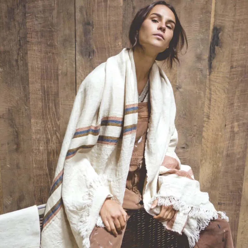 Libeco Belgian Linen Throw Towel - Harlan Stripe