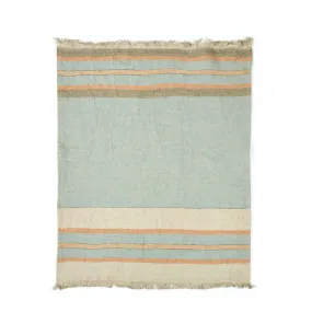 Libeco Belgian Linen Throw Towel - Multi Stripe