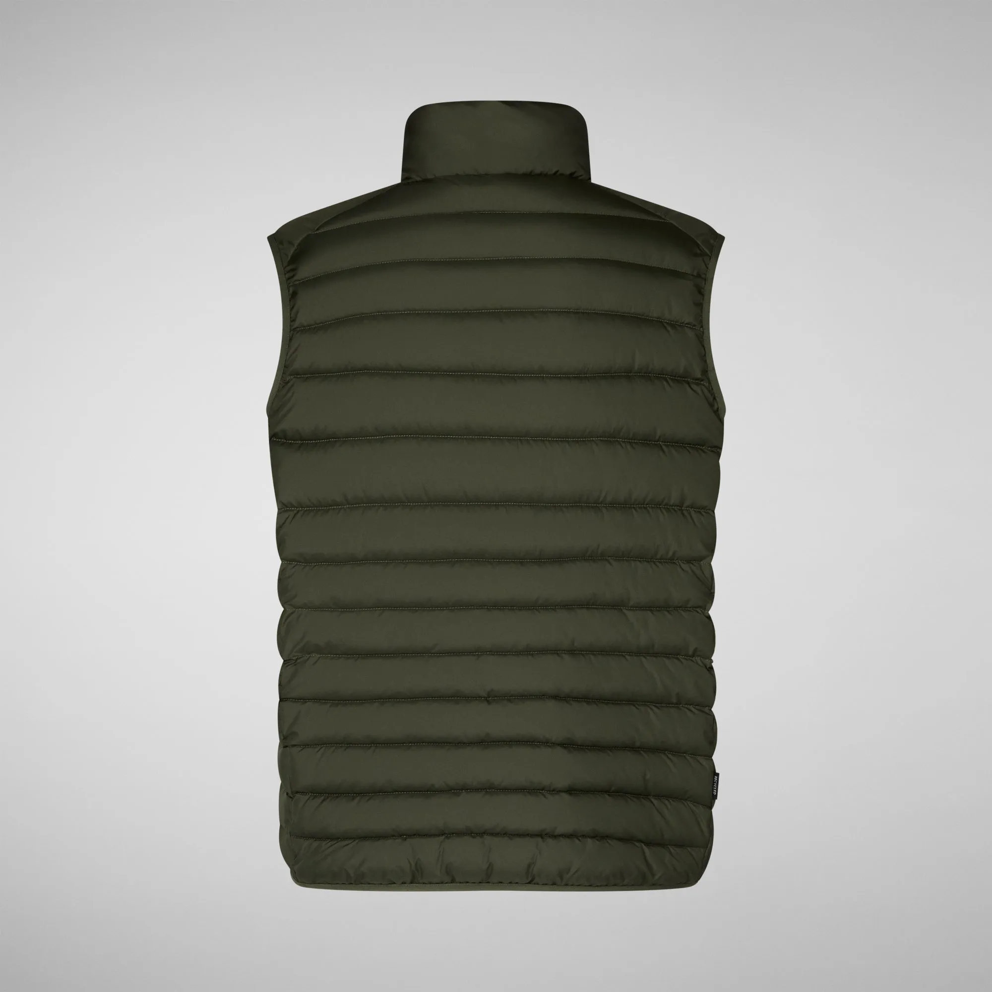 Man's vest Rhus in dusty olive