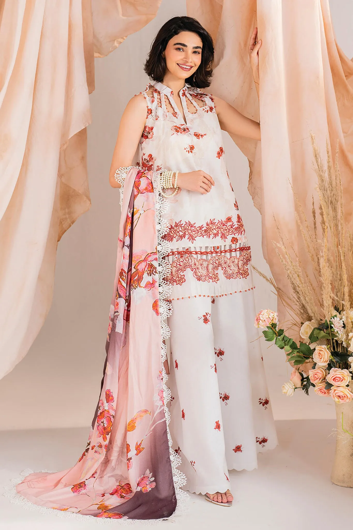 Meraki By Asifa Nabeel Unstitched 3 Piece Winter Vol-01 Collection'2024-MW-15-Embroider
