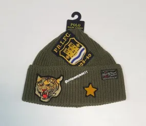 Nwt Polo Ralph Lauren Olive Tiger R.L.F.C Patch Skully