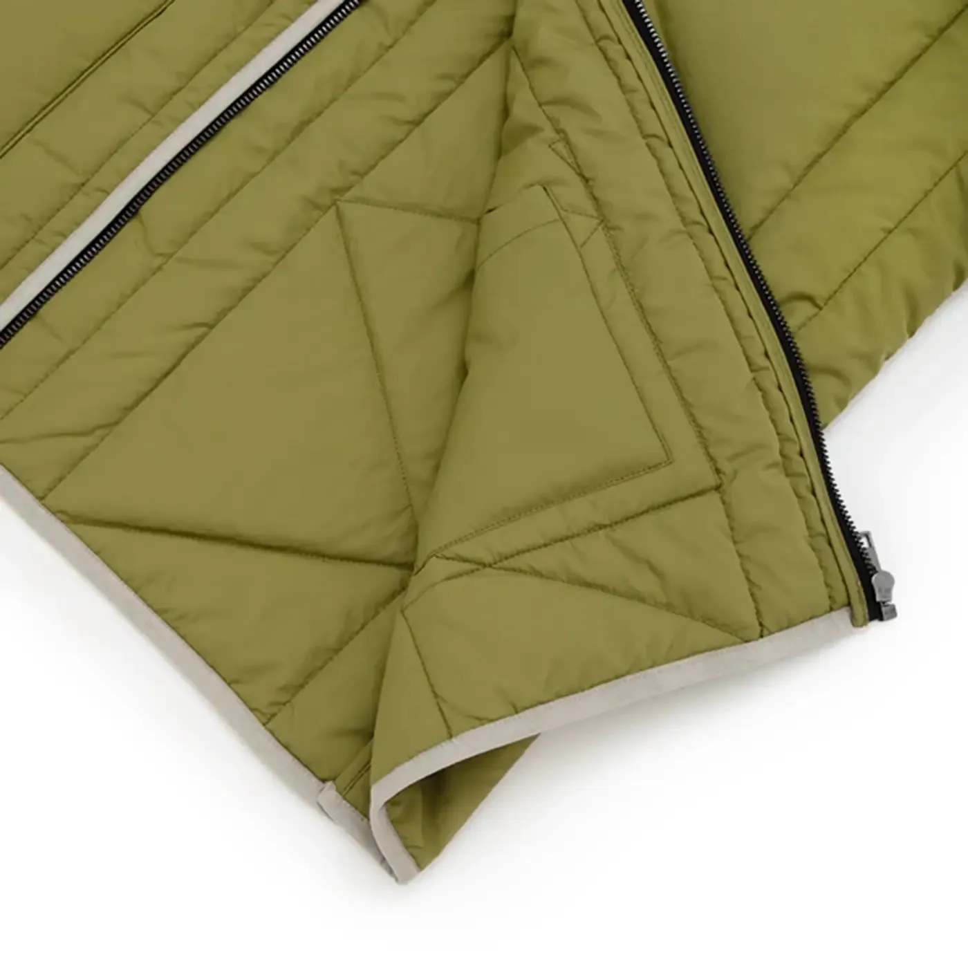 Parlez Elkins Gilet - Olive Green