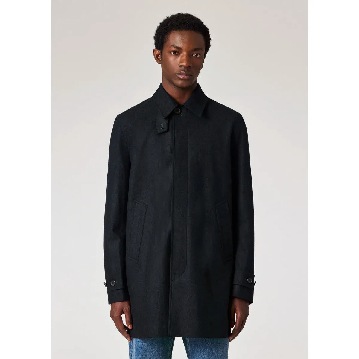 PS Paul Smith Wool Coat 49 DK NAVY
