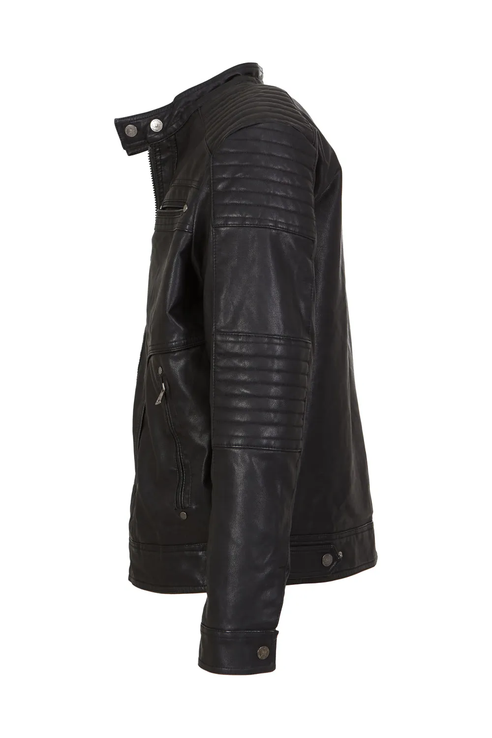 "American Culture" Men's Vegan Leather Moto