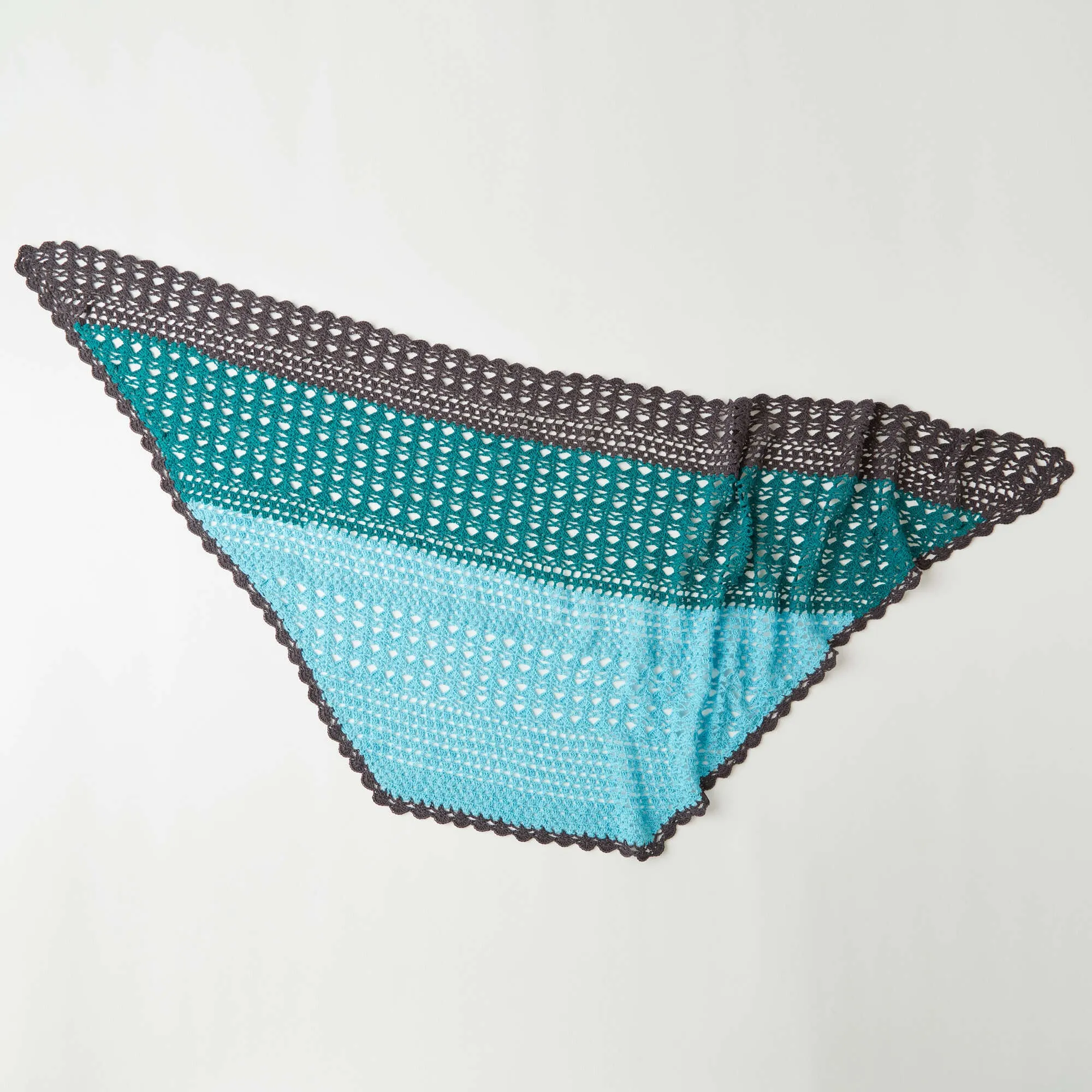 Red Heart Crochet Changing Colors Shawl
