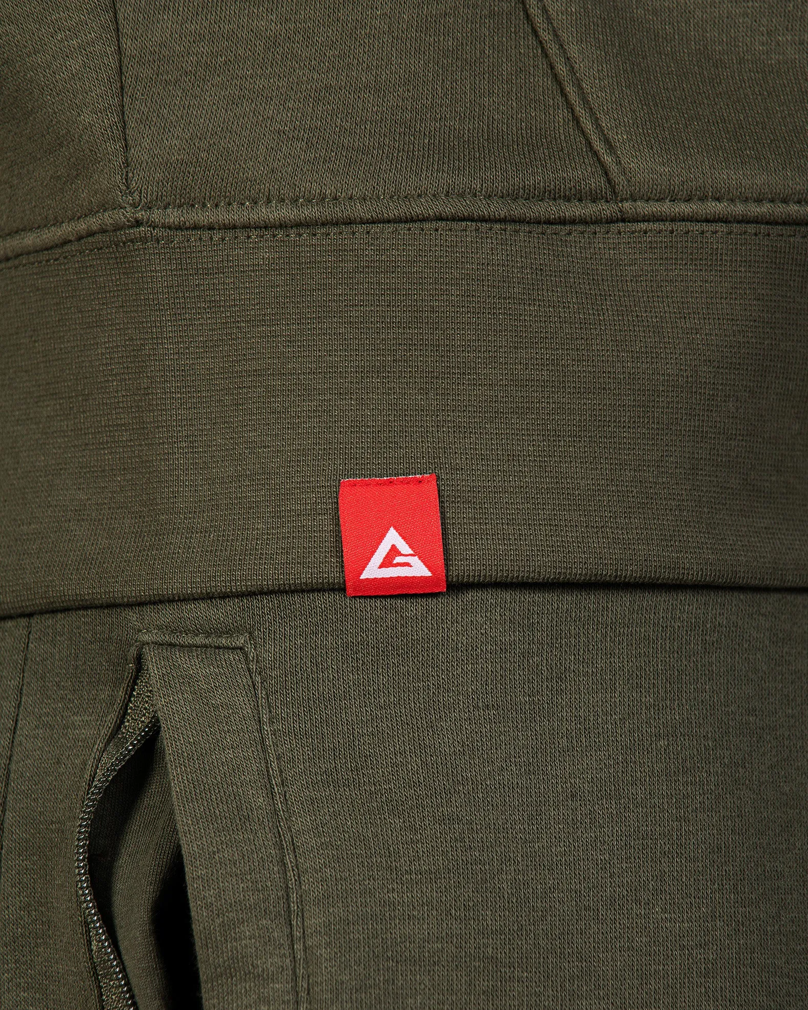 RS Classic Mens Pocket Hoodie - Olive