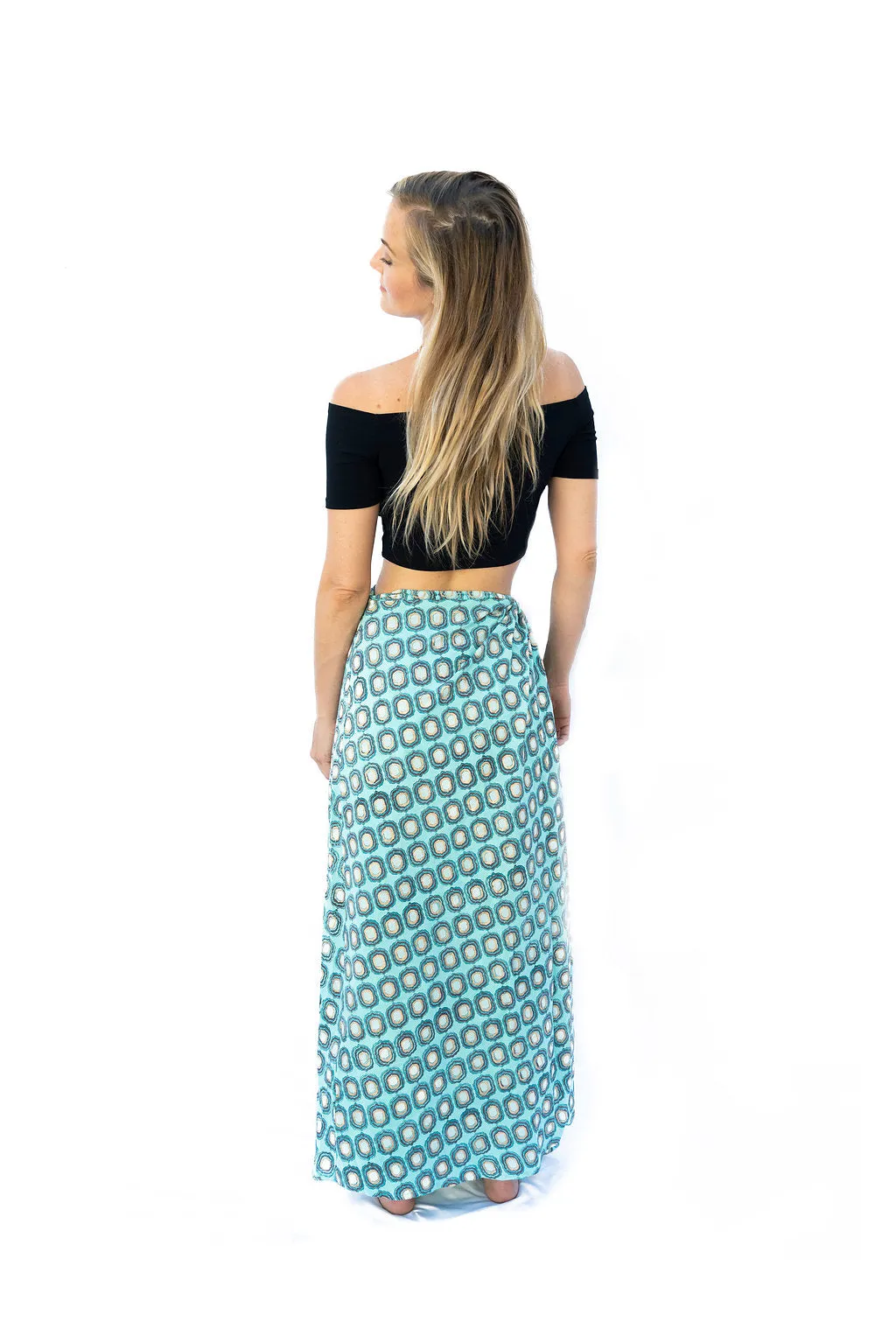 Sati Wrap Skirt- Blue