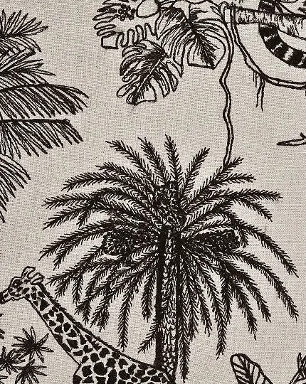 Set of 2 Lemur on Branch Cotton Cushion