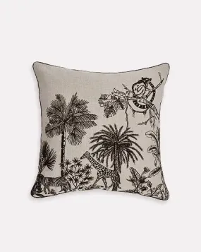 Set of 2 Lemur on Branch Cotton Cushion