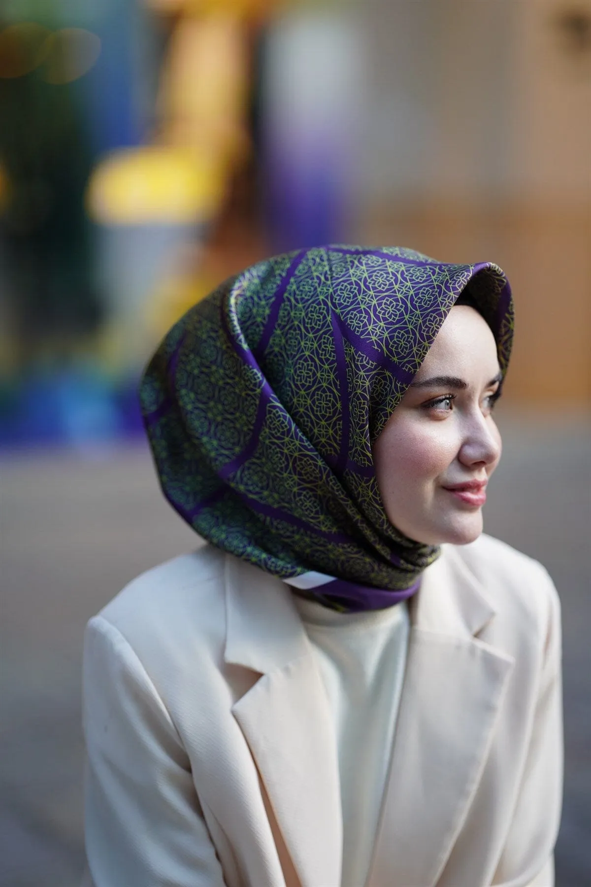 SilkHome Fatima Women Silk Scarf #18