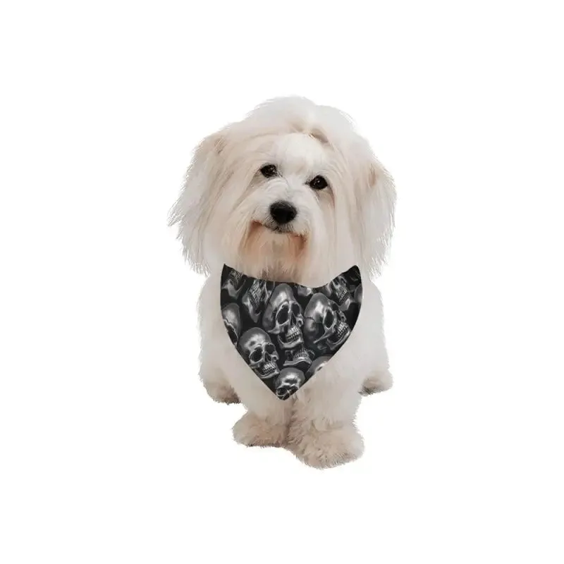 Skull Pet Dog Bandana for Stylish Pups at Biker Events