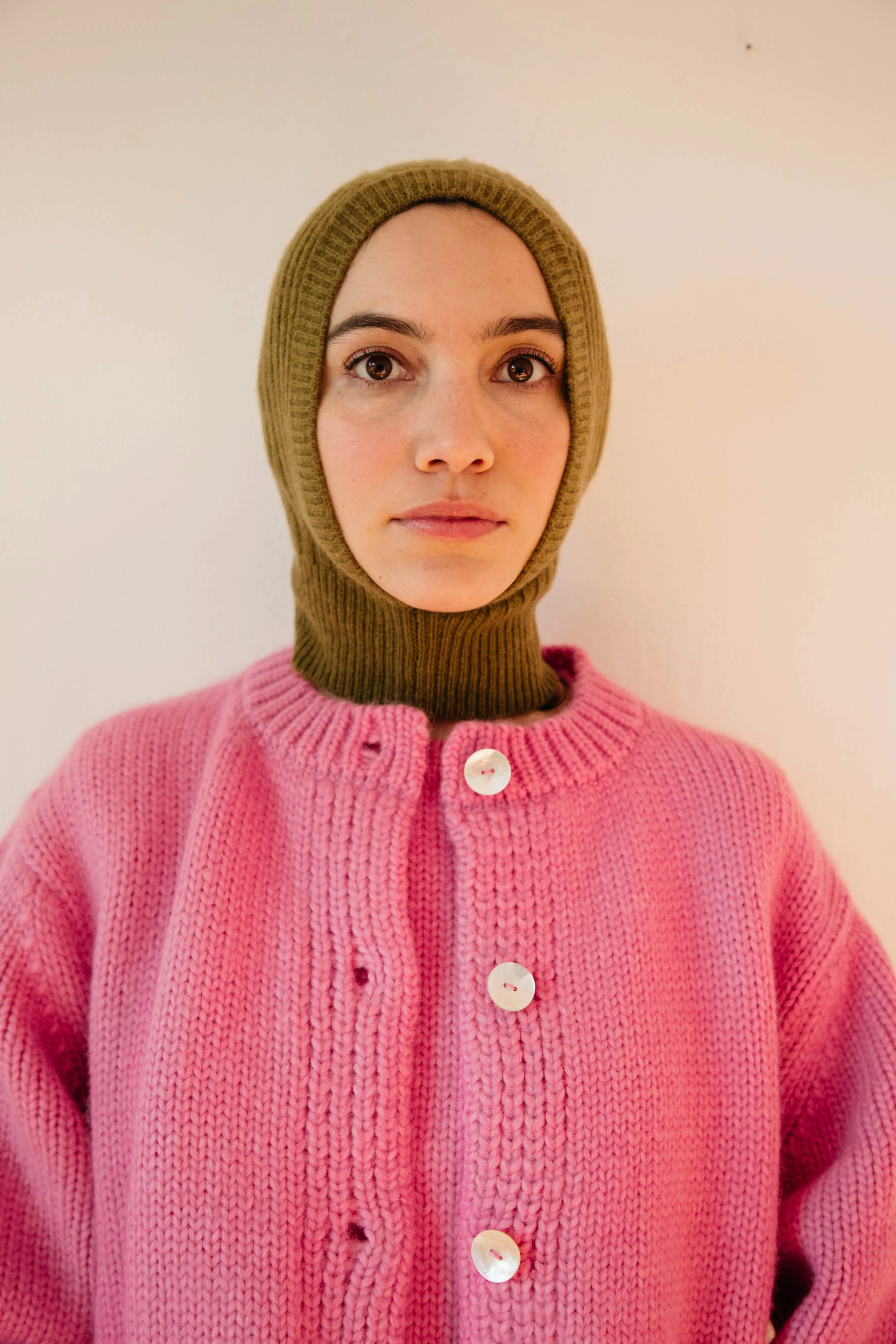 Tilla Cashmere Balaclava - Olive