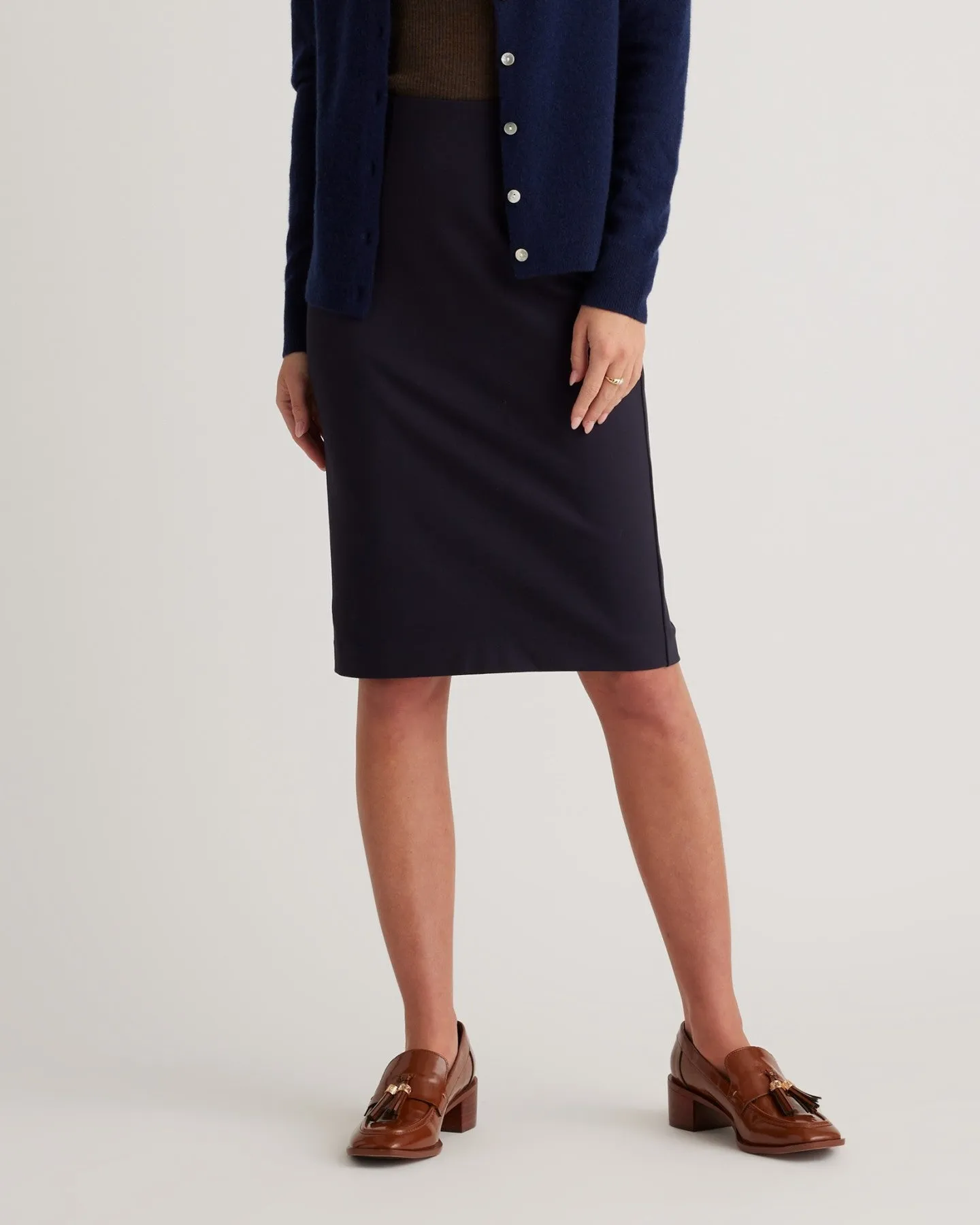 Ultra-Stretch Ponte Pencil Skirt