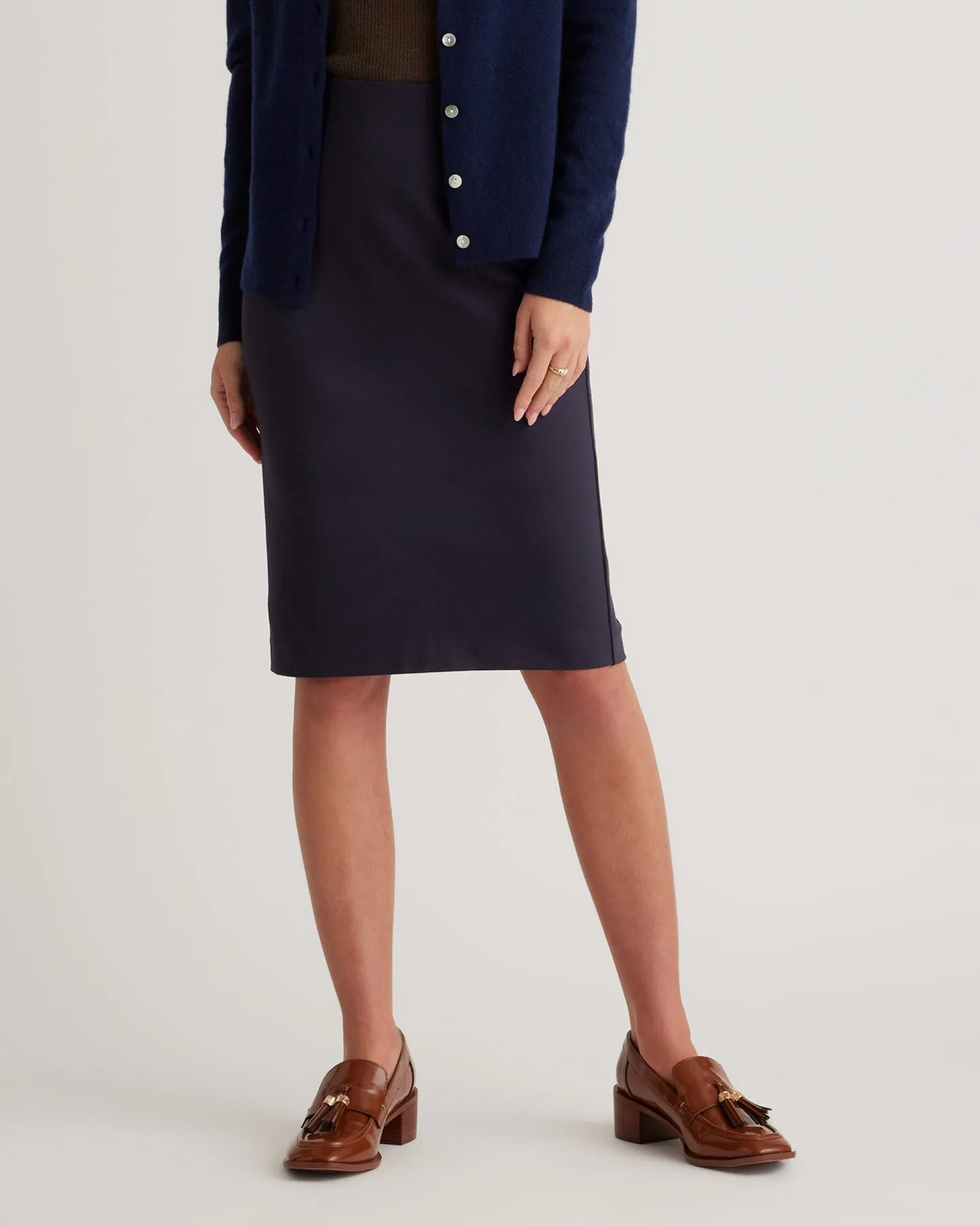 Ultra-Stretch Ponte Pencil Skirt