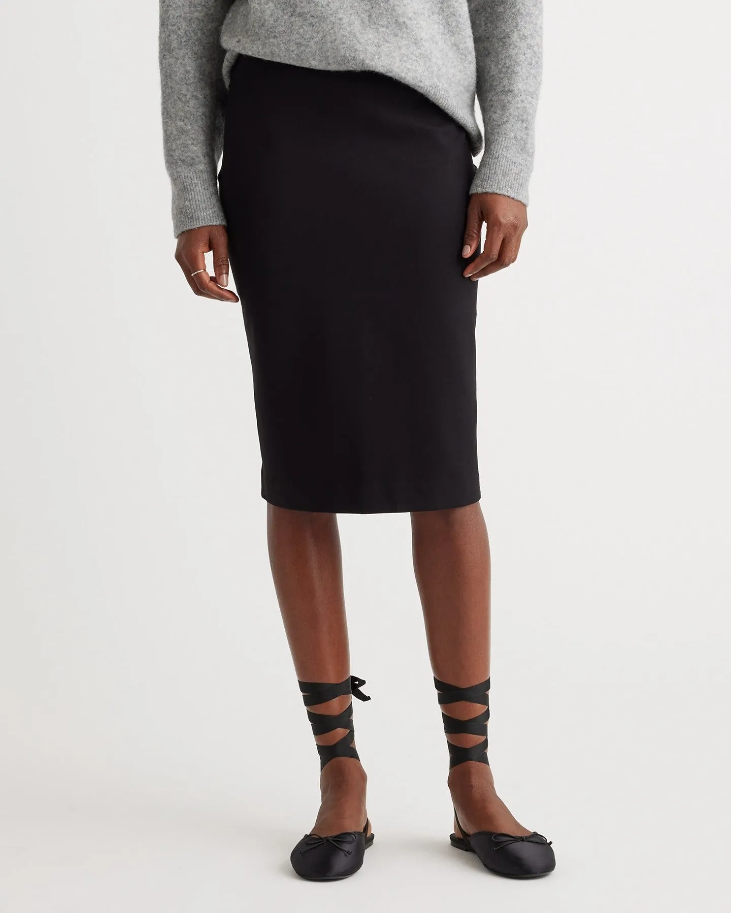 Ultra-Stretch Ponte Pencil Skirt