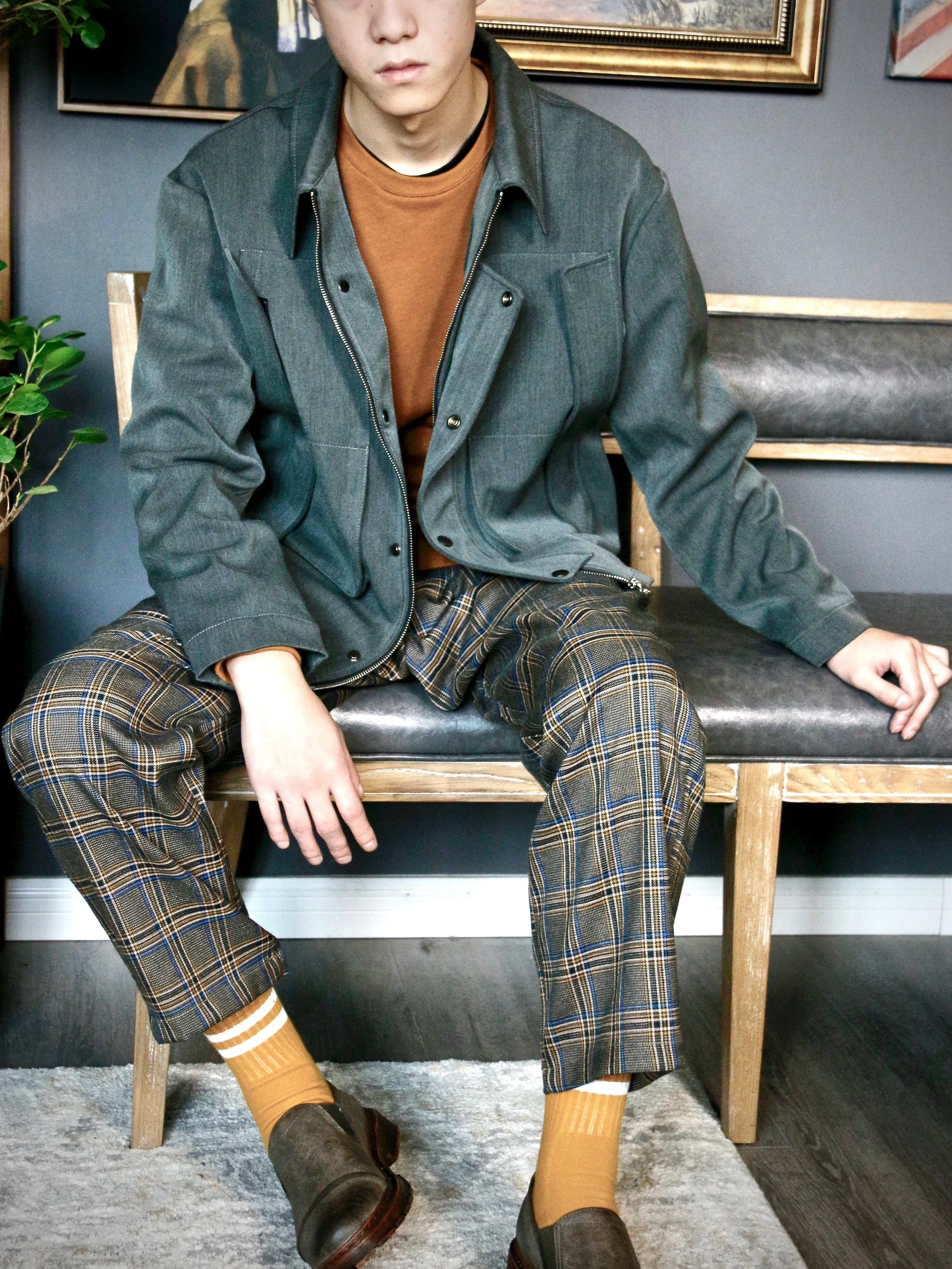 Unique Multi-Pocket Workwear Jacket