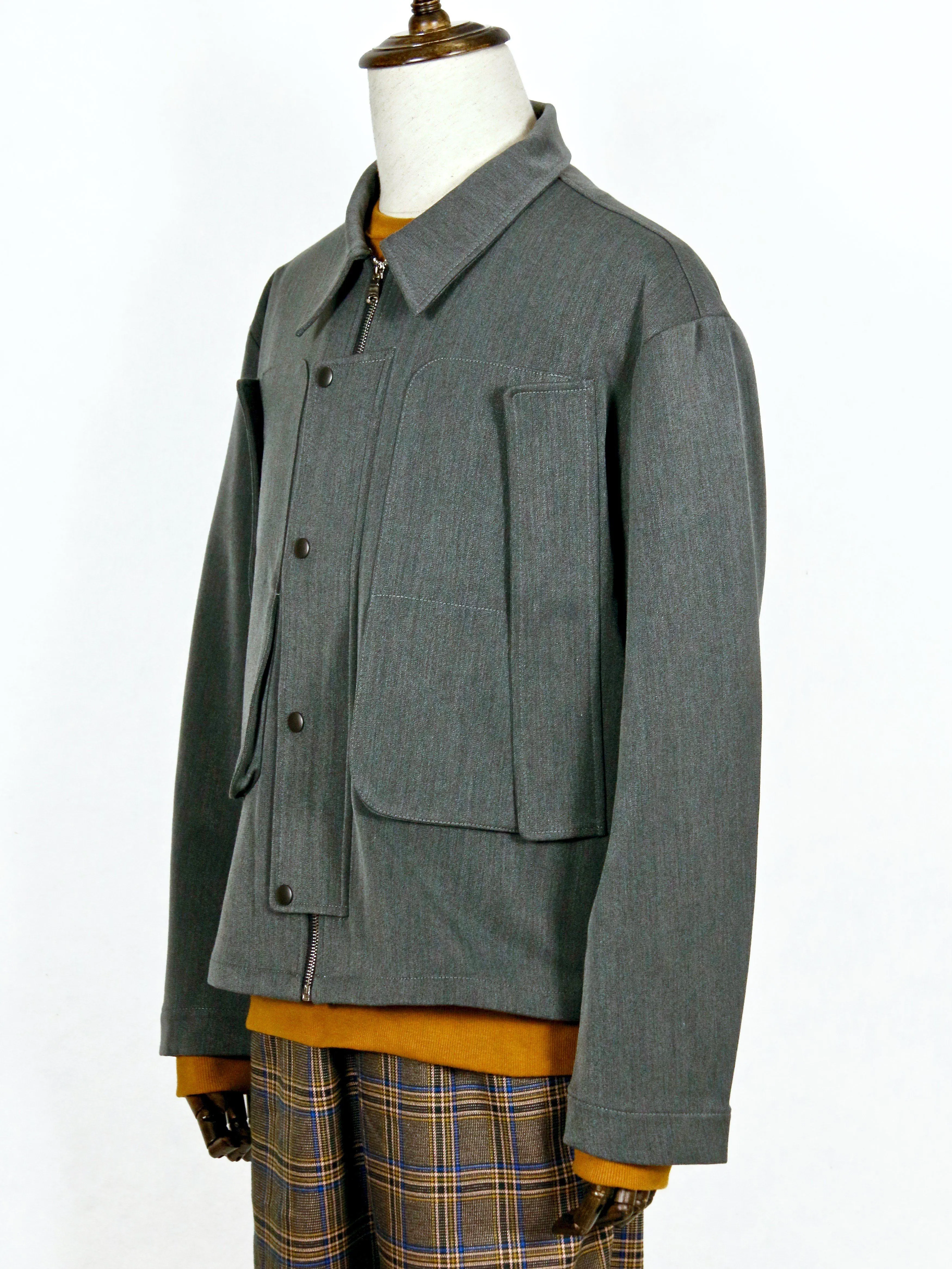Unique Multi-Pocket Workwear Jacket