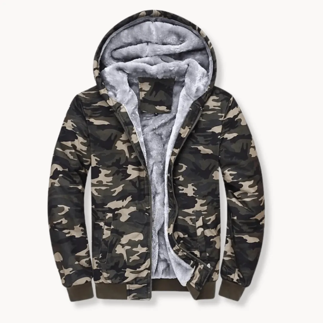 Women's Plush Camo Winter Jacket