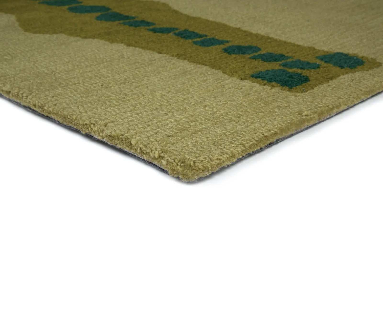 Wool Nylon Crocodile Runner - Avocado