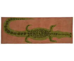 Wool Nylon Crocodile Runner - Tomato
